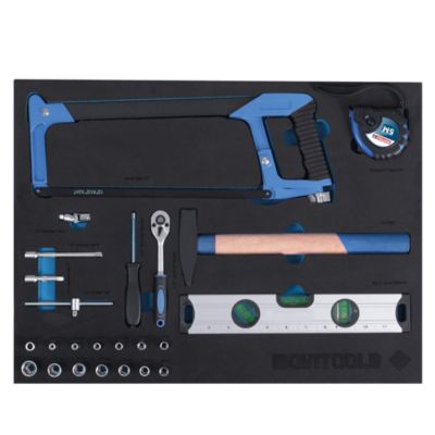 Servante d'atelier mobile 3 tiroirs + 103 outils