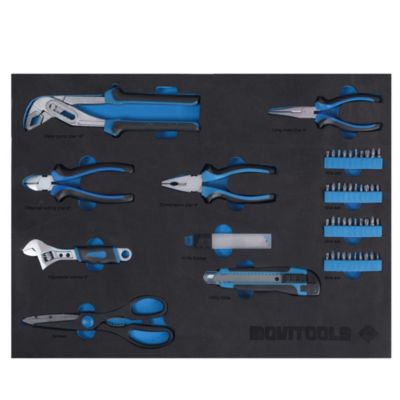 Servante d'atelier mobile 3 tiroirs + 103 outils