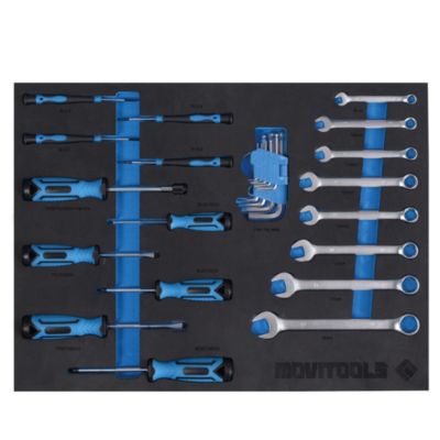 Servante d'atelier mobile 3 tiroirs + 103 outils