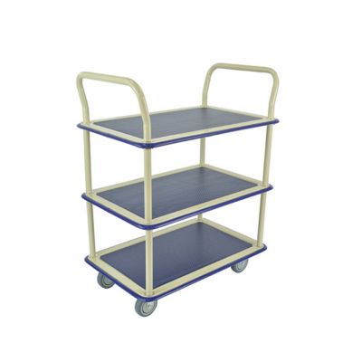Servante polyvalente anti-chocs - 3 plateaux / Cap. 200kg - 885007682