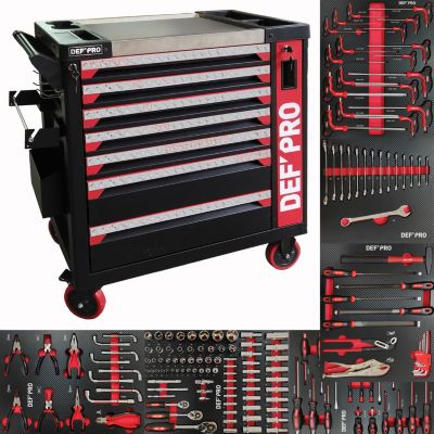 Servante pro 166 outils 8 tiroirs DEFPRO