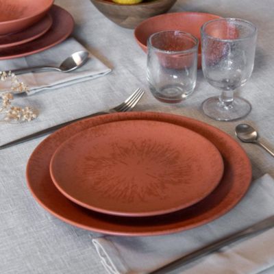 Service d'assiettes 24 pièces Onyx Terracotta