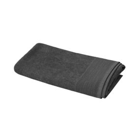 Serviette de bain anthracite 140 x 70 cm, GoodHome Koros