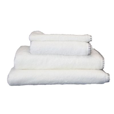 Serviette de bain grand hotel (70x140 cm - Blanc)