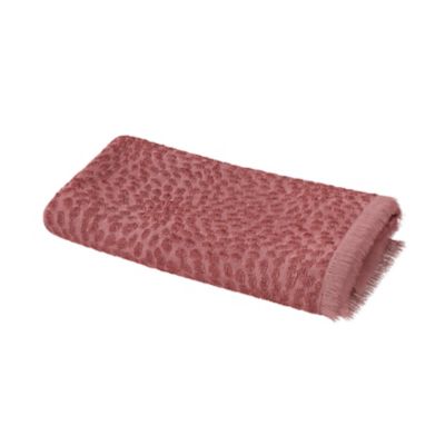 Serviette de bain rose terracotta 140 x 70 cm, GoodHome Sary
