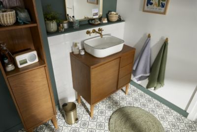Serviette de bain thé vert Elland 150 x 100 cm GoodHome