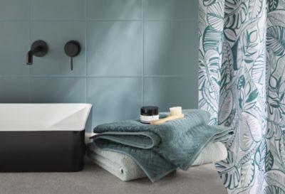 Serviette de bain vert pinède Sary 140 x 70 cm GoodHome