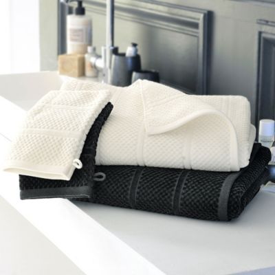 Serviette de toilette ALICIASERV 50x100 noir en coton 500 g/m²