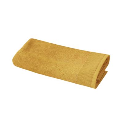 Serviette de toilette jaune miel 100 x 50 cm, GoodHome Koros