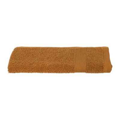 Serviette de toilette "Praia" 30x50cm marron canelle - Atmosphera Créateur d'intérieur