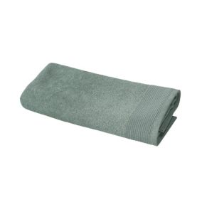 Serviette de toilette vert de gris 100 x 50 cm, GoodHome Koros