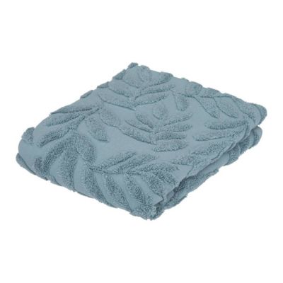Serviette de toillette Cisel - coton - bleu - 30x50 cm - Atmosphera