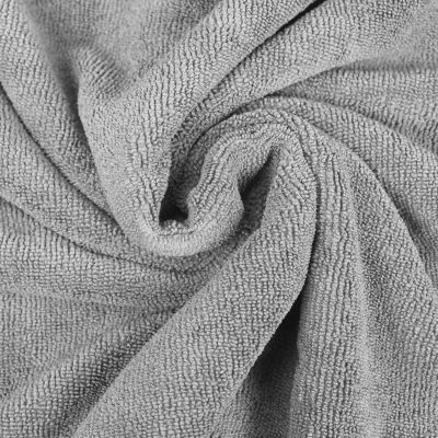 Serviette poncho de bain ou de plage - Adulte - Gris - Vivezen