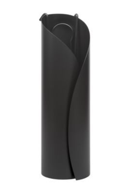 Serviteur de cheminée ou poêle en acier noir avec 3 accessoires Ø16 x H.51 cm, Dixneuf Pétale