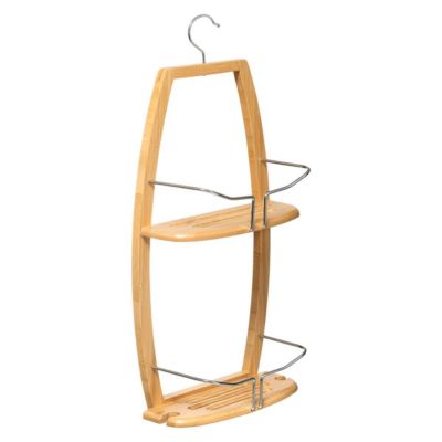 Serviteur de douche 2 niveaux métal bambou - 5five