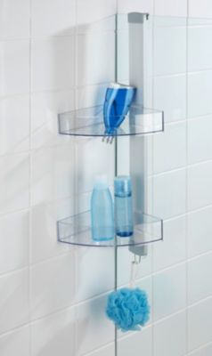 Serviteur de douche d'angle inox Wenko Premium