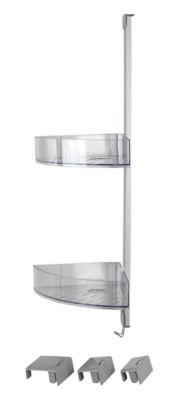 Serviteur de douche d'angle inox Wenko Premium