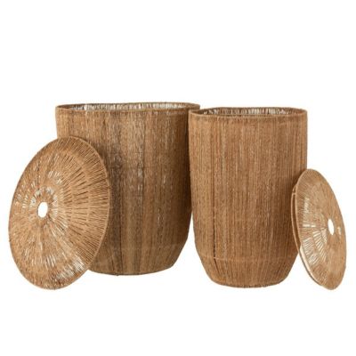Set 2 Paniers Allongés en Jute Naturel - DANTYA