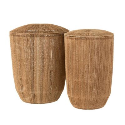 Set 2 Paniers Allongés en Jute Naturel - DANTYA