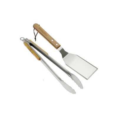 Set 2 ustensiles pour plancha Campingaz (1 spatule et 1 pince)