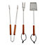 Set 3 accessoires barbecue inox Blooma