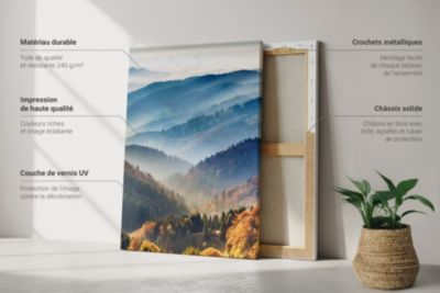 Set 3 Tableaux Toile Tendue Wallfluent 20x30 cm Fleurs Abstraites Pastel Petit Format Accents Déco Cuisine