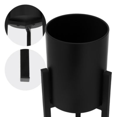 Set 4x porte-fleurs noir réglable support plantes pot à fleurs design intemporel