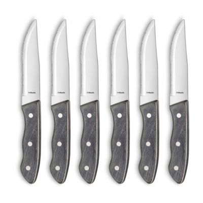 Set 6 couteaux steak Bois foncé - Hercule par Amefa
