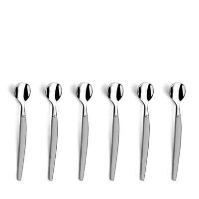 Set 6 cuillères expresso moka Inox - Jet Sablé par Lou Laguiole