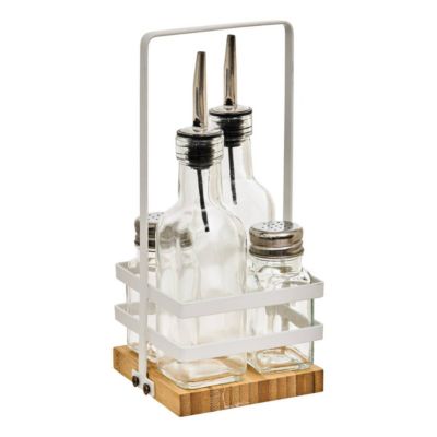 Set bouteille huile/vinaigre et condiments Balm transparent - 5five