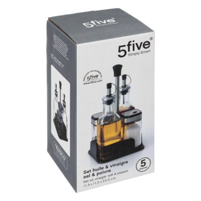 Set bouteille huille/vinaigre x4 - 5Five