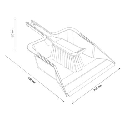 Set brosse et pelle Magnusson en Caoutchouc, plastique et polyéthylène téréphtalate (PET)
