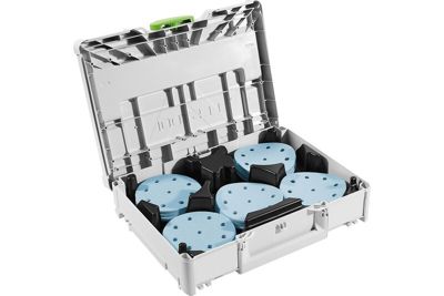 Set d'abrasif SYS-STF D125 GR-Set Granat en Systainer - FESTOOL - 578193