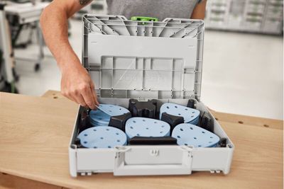 Set d'abrasif SYS-STF D125 GR-Set Granat en Systainer - FESTOOL - 578193