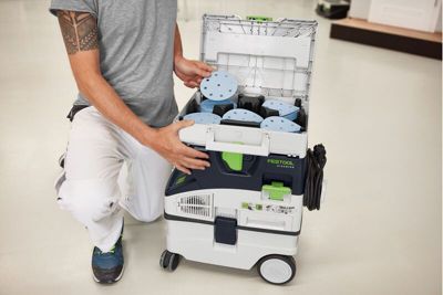 Set d'abrasif SYS-STF D125 GR-Set Granat en Systainer - FESTOOL - 578193