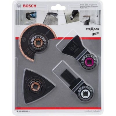 Set d'Accessoires Starlock pour Carrelage 4 Pièces Bosch - Outils Polyvalents