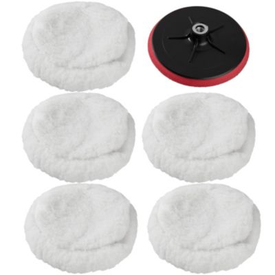 Set d'éponges de polissage 5 peaux de polissage 220mm blanc