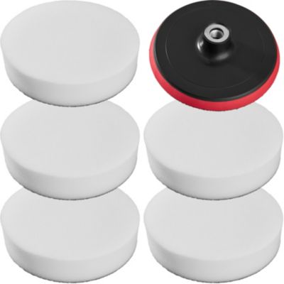 Set d'éponges de polissage soft 5 éponges de polissage 180 mm blanc