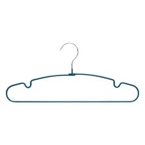 Set de 10 cintres ronds métal PVC - Bleu- 5five