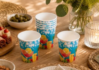 Set de 10 gobelets en carton Apero times
