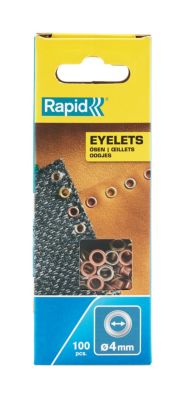 Set de 100 pièces oeillets Rapid Ø4mm