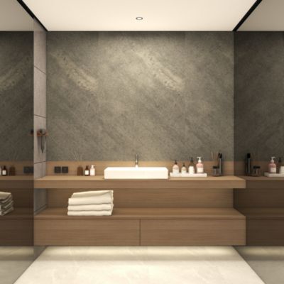 Set de 12 panneaux muraux décoratifs Bladel 120 x 60 cm gris neu.haus