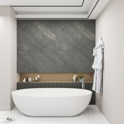 Set de 12 panneaux muraux décoratifs Bladel 120 x 60 cm gris neu.haus