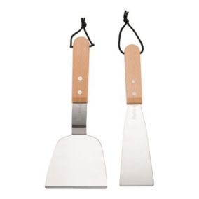 Set de 2 accessoires manches bois Blooma pour barbecue