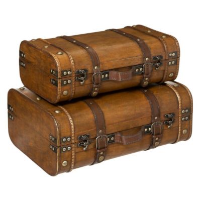 Set de 2 cantines - bois - Atmosphera