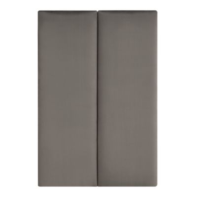 Set de 2 coussins muraux Carpino en velours 90 x 30 cm gris foncé neu.haus