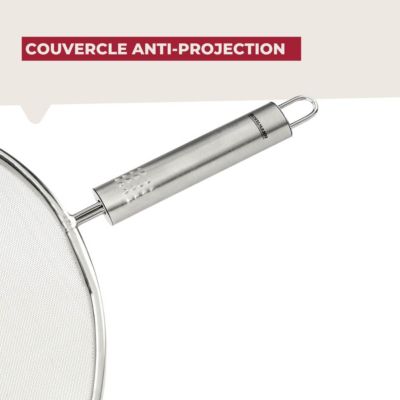 Set de 2 couvercles de cuisine 29/29 cm en acier inoxydable avec 2 ustensiles Fackelmann Basic