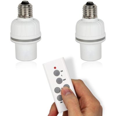Set de 2 Douilles FISHTEC E27 + Télécommandées