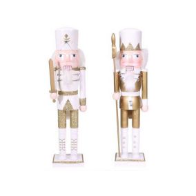 Set de 2 figurines en bois Casse noisettes 35,5 cm