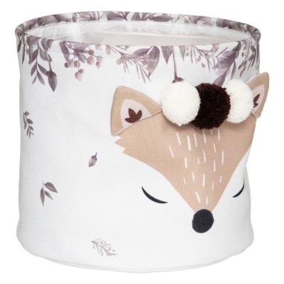 Set de 2 paniers enfant Renard - blanc - Atmosphera